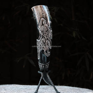 Cuerno Vikingo Natural para Beber, Hecho a Mano, Ecológico, Material Orgánico, Tamaño Personalizado, Regalo Empresarial, Natural - Product Image 5