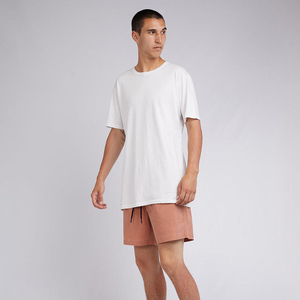 Shorts Homme Vintage Délavé à l'Acide avec Logo Personnalisé, Motif Acide Uni, Maille Épaisse Effet Soleil, Style Streetwear, Tailles XS à 3XL - Product Image 6
