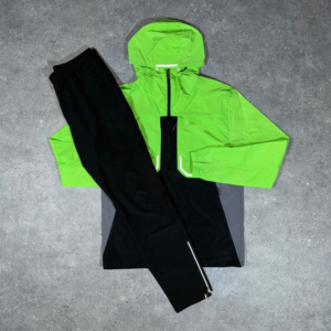 Survêtement Homme Imprimé Animal Color Block avec Fermeture Éclair Intégrale, Col Rond, Style Vintage, 100% Nylon Léger, Idéal Été - Product Image 1