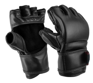 Meilleurs gants de boxe professionnels en cuir véritable noir, nouvelle conception, pour MMA et sparring, en vente - Product Image 3