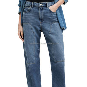 Pantalones Vaqueros Casuales de Mezclilla para Mujer, Talla Grande, Lavados, Calidad Premium, Ecológicos, Transpirables, 100% Algodón - Product Image 1