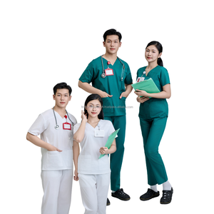 Top Venta de uniformes médicos de hospital cómodos uniformes de enfermera estilos tops personalizados con logotipo ropa de Hospital-muestra gratis - Product Image 1