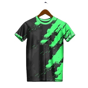 เสื้อฟุตบอลสีดำสีแดงเสื้อยืดพิมพ์ลายเต็มตัวเสื้อกีฬาทีมฟุตบอล - Product Image 1