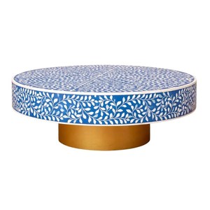 Mesa de Centro de Diseño con Incrustaciones de Hueso, Hecha a Mano con Artesanía Tradicional, Mesa de Lujo para Decoración del Hogar - Product Image 1
