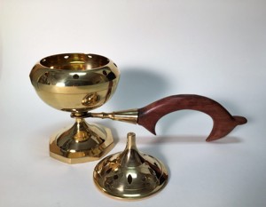 Brass Incense <b>Burners</b> Spiritual Religious Eco-Friendly Traditional Antique Finish Living Room Meditation Prayers - Product Image 5