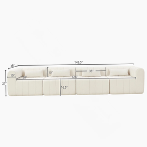 COMPRESSION <b>SOFA</b> Living Room Modern Linen Fabric Sectional <b>Sofa</b> OEM brand name High Density Sponge 1 Year - Product Image 2