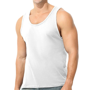 OEM Custom Ribbing Sleeveless Running Tank Tops <b>Cheap</b> Price Men Tank Top Cotton Spandex Sleeveless T-shirts Homme Tank Top - Product Image 4