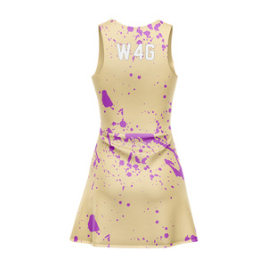Vestido de Tenis Personalizado para Mujer, Sublimado, Transpirable, de Verano, con Cuello Redondo, Sin Mangas, de Spandex/Nailon, de Alta Calidad, Deportivo - Product Image 6