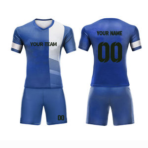 Tenues de football pour adultes, maillots de football imprimés respirants, shorts, kits d'équipe personnalisés, 100% polyester, couleurs et logos personnalisés - Product Image 4