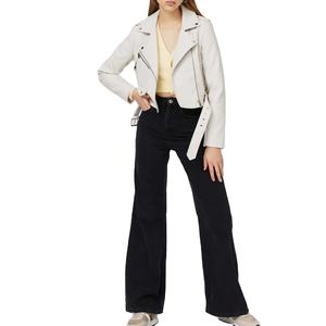 แจ็คเก็ตขี่มอเตอร์ไซค์กันน้ำกันลมแฟชั่นผู้หญิง สไตล์เท่ห์ แจ็คเก็ตหนัง PU แฟชั่นระดับไฮเอนด์ สตรีทแวร์ แจ็คเก็ตหนัง - Product Image 4