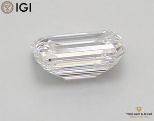 Diamante Cultivado en Laboratorio CVD, Corte Esmeralda, con Certificado IGI, Claridad VVS1, Color E, 1.50 Quilates, para Joyería Profesional - Product Image 3