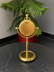 Nautical Brass Gimbal <b>Desk</b> <b>Clock</b> Handmade Maritime Tabletop Timepiece Vintage Ship-Inspired Office & Study Decor - Product Image 5