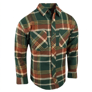 Mens Fire Resistant Cotton <b>Flannel</b> Work Shirt Long Sleeve Plaid Button Up Double Pocket Windproof OEM ODM Wholesale Manufacturer - Product Image 1