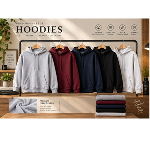 Sweat-shirt à capuche en polaire de qualité supérieure, tissu doux, chaud et confortable, vêtements décontractés élégants, streetwear, disponible au prix de gros - Product Image 1
