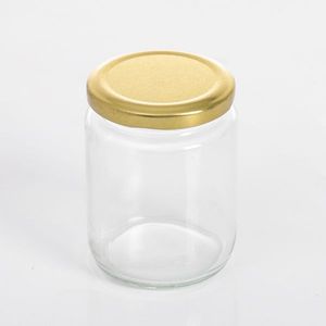 Pot en verre fait main avec couvercle en métal, récipient de rangement décoratif pour garde-manger, cuisine, maison, articles ménagers - Product Image 2