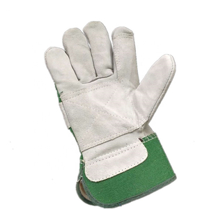 Guantes de Seguridad Verdes y Blancos, Textura Lisa, Antideslizantes, Puño Recto, Resistentes al Calor, Lavables a Máquina, 12 Pulgadas, 7 oz, Uso General - Product Image 2