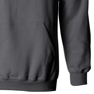 Sweat-shirt à capuche pour homme en molleton épais respirant, tissu molletonné en coton, plusieurs couleurs unies, cordon de serrage avant, décontracté - Product Image 3