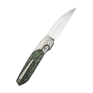 Folding Knives with Green Metal Handle <b>Stainless</b> <b>Steel</b> Blade Portable Folding Design for <b>Outdoor</b> Camping and Everyday Tasks - Product Image 2