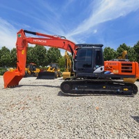 Excavatrice sur chenilles d'occasion Hitachi ZX210/ZX60/ZX70/ZX120/ZX200, moteur Isuzu 4HK1X, 166 CV, 21 tonnes, pour travaux miniers et de terrassement