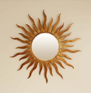 Miroir de courtoisie en métal doré en forme de cœur, double face, style glamour, cadeau pour la Saint-Valentin - Product Image 3