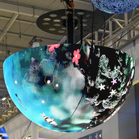 Esfera de vídeo LED circular a todo color personalizada de fábrica ShenZhen Pantalla de globo de bola redonda 3D pantalla esférica para publicidad