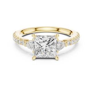SATVIK RATNA Bague de Fiançailles, de Mariage et d'Anniversaire de Luxe avec Diamant de Laboratoire Taille Princesse 1,5 Carat Couleur E Certifié IGI - Product Image 1