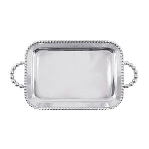 Multipurpose <b>Gold</b> Metal <b>Serving</b> <b>Tray</b> With Decorative Pattern For Home Hotel Restaurant And Wedding Events - Product Image 1