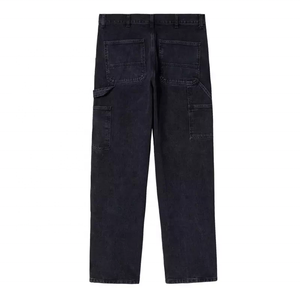Jeans Carpenter à Jambes Larges Personnalisés pour Hommes, Coupe Ample, Denim Délavé, Multi-Poches, Pantalon de Travail, Vente en Gros, Pantalon Cargo en Denim pour Hommes - Product Image 4