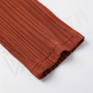 Abaya décontractée de haute qualité pour femmes, à manches longues, à double boutonnage, plissée, col rabattu, nouvelle arrivée - Product Image 5