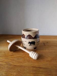 Natural Wood Eco-Friendly Honey Dripper with Long Handle and Mirror Polish <b>for</b> Camping Breakfast Accessories - Product Image 2