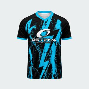 Camiseta de Fútbol Ligera y Moderna con Cuello en V para Adultos 2026, Ropa Deportiva Personalizada con Impresión de Nombre en Color Sólido, Alta Calidad - Product Image 3