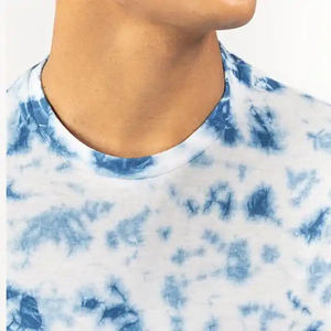 เสื้อยืดคอกลมแขนสั้นผ้าฝ้าย 180 กรัม พิมพ์ลายโลโก้ตามสั่งสำหรับผู้ชาย ทรงปกติ แห้งเร็ว ระบายอากาศดี สีน้ำเงินขาว สไตล์ลำลอง - Product Image 4