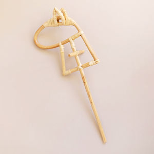 Caballos de pasatiempo de ratán fuerte hechos a mano a la venta caballo saltador rosa de excelente calidad en palo - Product Image 1