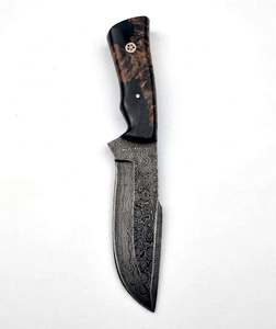 Handcrafted Patterned Steel Utility <b>Craft</b> <b>Tool</b> Hybrid Resin Wood Handle Executive Display Piece - Product Image 2