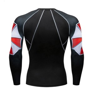 เสื้อรัดรูปป้องกันรังสียูวีสำหรับผู้ชาย ปี 2026 ระบายอากาศได้ดี แขนยาว เหมาะสำหรับฟิตเนส วิ่ง และบราซิลเลียนยิวยิตสู - Product Image 2