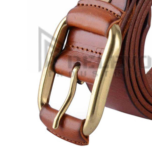 Ceinture en cuir véritable avec boucle à ardillon en alliage, boucle en acier sur mesure, ceintures en cuir décontractées, légères, écologiques, à bas prix - Product Image 3