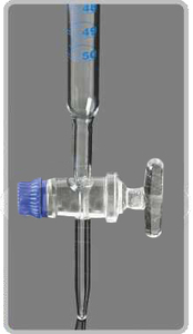 Bureta con Válvula de Aguja de PTFE (Rota Flow), Llave de Paso, Bureta de 25 ml, Transparente, Embalaje de Vidrio Personalizado OEM, Radical - Product Image 5