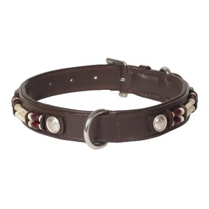 Large Beaded Genuine Leather Dog <b>Collar</b> Handmade Padded, Adjustable & Durable Premium <b>Pet</b> <b>Collar</b> for Dogs OEM Supplier - Product Image 6