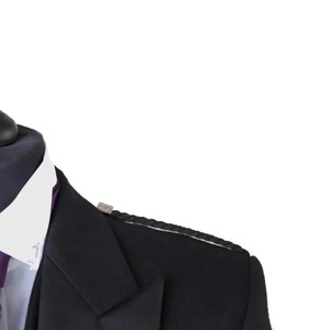 Chaqueta de Lana Prince Charlie Negra en Todos los Tamaños con Chaleco para Festivales Musicales, Logotipo Personalizado y Servicio OEM - Product Image 4