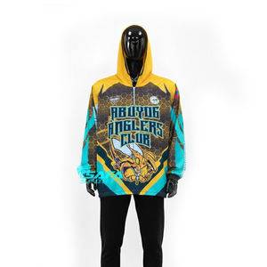 Sweat à capuche de pêche personnalisé UPF50+ respirant à séchage rapide, chemise de pêche par sublimation pour hommes et femmes, fournisseur OEM en gros - Product Image 4