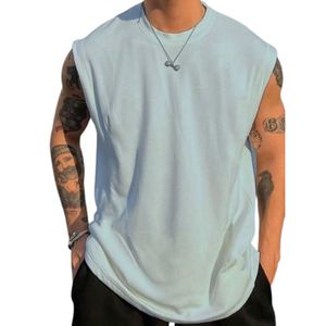 <b>Men's</b> Sleeveless Round Neck Polycotton Tank Top <b>Vest</b> for Gym, <b>Running</b> and Outdoor - Product Image 1