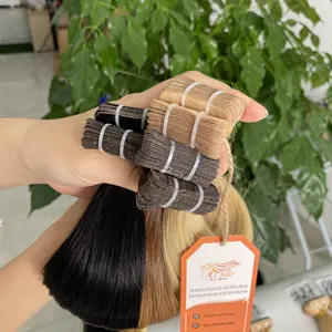 Ruban de qualité supérieure pour extensions de cheveux humains vietnamiens au prix d'usine compétitif au look vibrant de luxe
