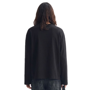 เสื้อเจอร์ซีย์แขนยาวทรงโอเวอร์ไซส์สำหรับทุกเพศ น้ำหนักเบา ใส่สบาย เหมาะสำหรับออกกำลังกาย รับผลิตแบบ OEM ODM แบรนด์ส่วนตัว - Product Image 2