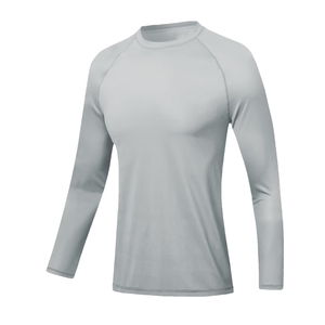 Vente en gros OEM – Nouveaux Rash Guards pour hommes, confortables et respirants, couleur unie, prix abordable, tailles adultes, en promotion - Product Image 2