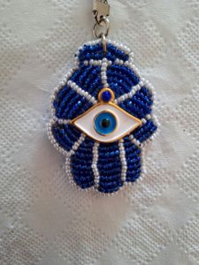 MD HANDICRAFTS Classic Eco-Friendly Handmade Beaded <b>Keychain</b> with Customizable Shape-Artisan Crafted for Occasions - Product Image 1