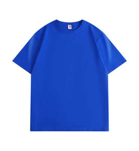 เสื้อยืดคอกลมแขนสั้นผู้ชายทรงปกติ สีส้มล้วน ผ้าฝ้าย ทอแบบเจอร์ซีย์ ย้อมสีพื้นเรียบ ดีไซน์เรียบง่าย - Product Image 2