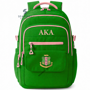 Alpha Kapa Alpha Sorority <b>Backpack</b> Stylish Bookbag Durable Cordura Daypack Large Capacity Rucksack Casual <b>Travel</b> Pack <b>For</b> <b>Women</b> - Product Image 1