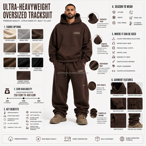 Ensemble Jogging Streetwear Personnalisé avec Logo Imprimé, Épaules Tombantes, Tissu Polaire Thermique, Capuche à Cordon, Poignets Élastiques, OEM, Nouvelle Collection Toutes Saisons - Product Image 3