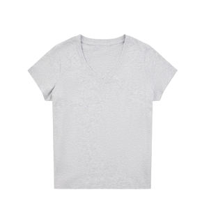 T-shirt oversize pour femme, coupe ample, en coton, manches courtes, décontracté, été, avec logo personnalisé, vente en gros, t-shirt tendance - Product Image 2
