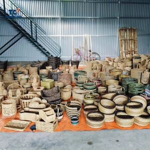 Best Selling Set of Handwoven <b>Rattan</b> <b>Storage</b> <b>Boxes</b> With Lids Elegant Round and Square Designs for Organizing and Decorating Home - Product Image 5